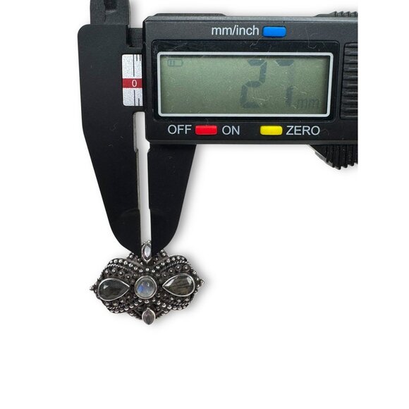 SLG Silvogue Sterling Silver Moonstone Labradorite Ring Size 7.5 - Picture 12 of 15